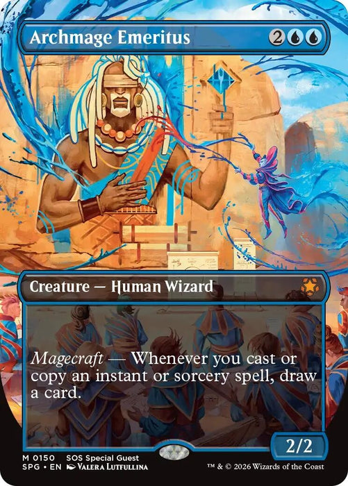 Image for Archmage Emeritus (Borderless) (150) [Special Guests] - Magic: The Gathering