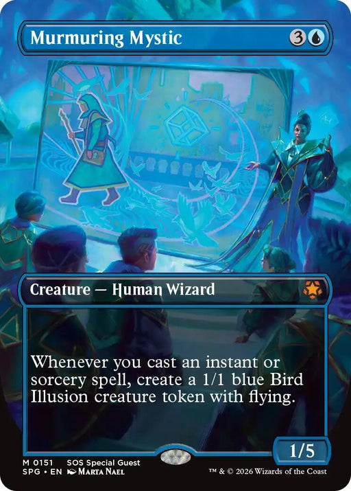 Image for Murmuring Mystic (Borderless) (151) (Foil) [Special Guests] - Magic: The Gathering