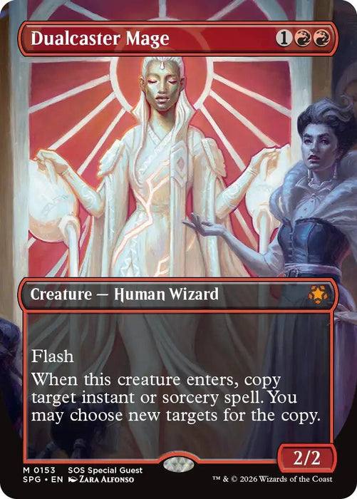 Image for Dualcaster Mage (Borderless) (153) [Special Guests] - Magic: The Gathering