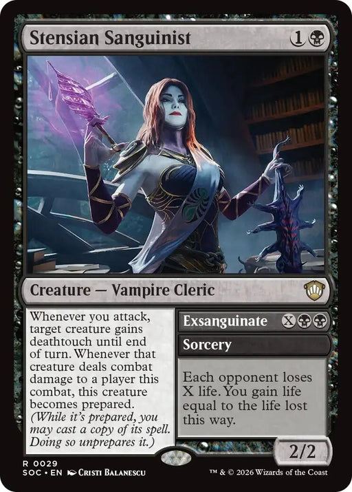 Image for Stensian Sanguinist (29) [Secrets of Strixhaven] - Magic: The Gathering