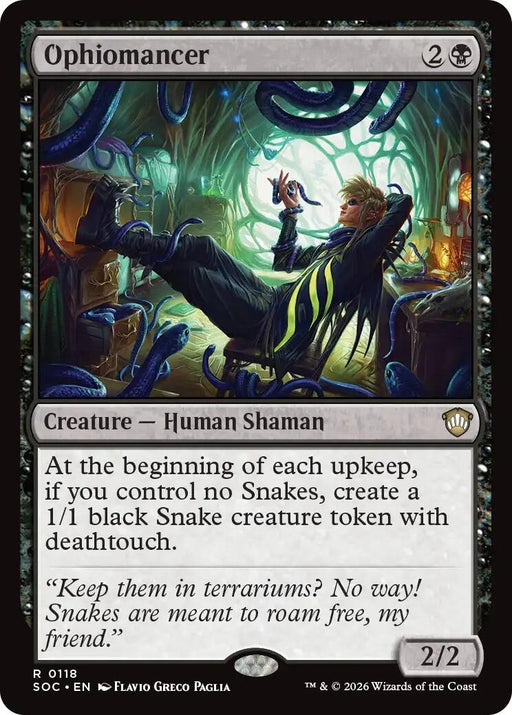 Image for Ophiomancer (118) [Secrets of Strixhaven] - Magic: The Gathering