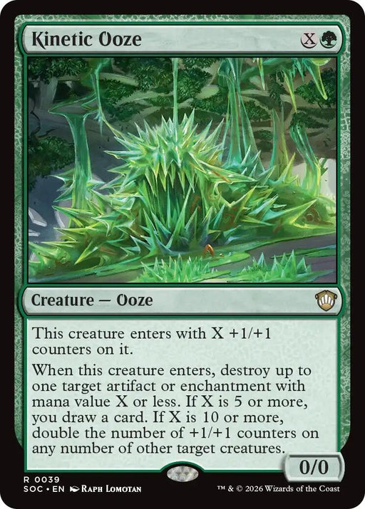 Image for Kinetic Ooze (39) [Secrets of Strixhaven] - Magic: The Gathering