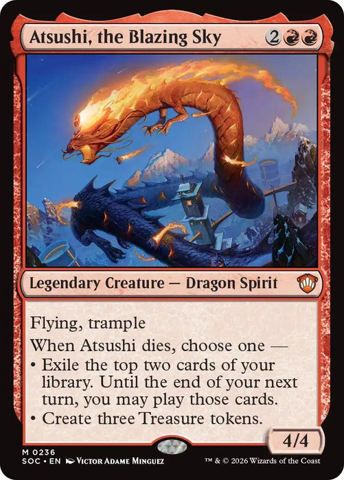 Image for Atsushi, the Blazing Sky (236) [Secrets of Strixhaven] - Magic: The Gathering