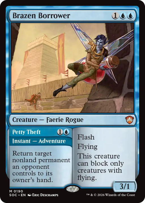 Image for Brazen Borrower (190) [Secrets of Strixhaven] - Magic: The Gathering