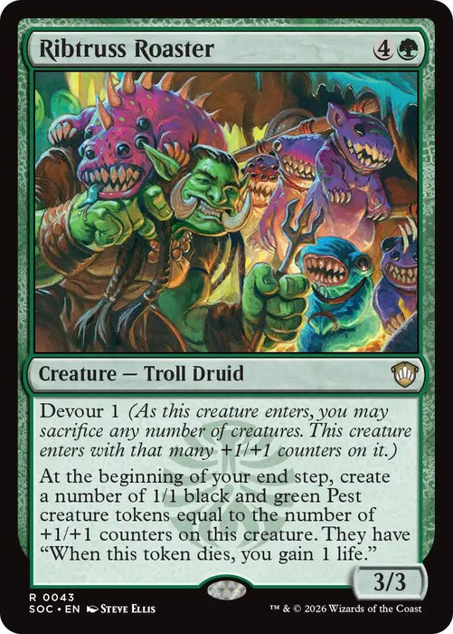 Image for Ribtruss Roaster (43) [Secrets of Strixhaven] - Magic: The Gathering