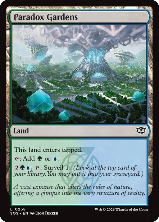Image for Paradox Gardens (258) (Foil) [Secrets of Strixhaven] - Magic: The Gathering