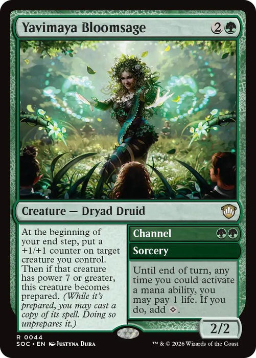 Image for Yavimaya Bloomsage (44) [Secrets of Strixhaven] - Magic: The Gathering