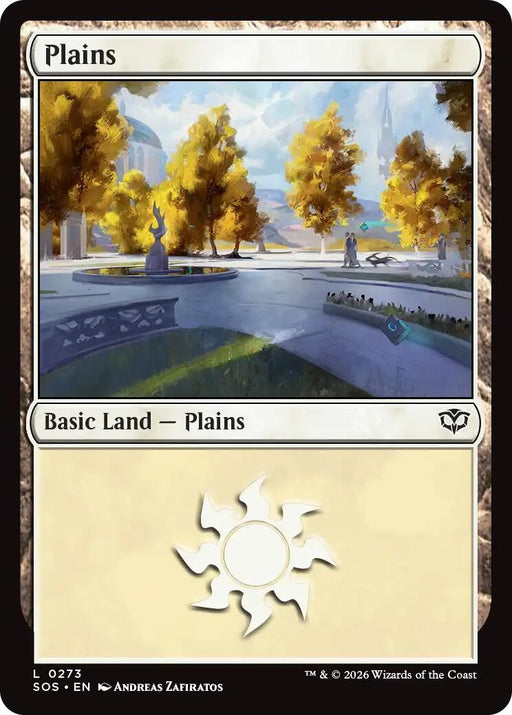 Image for Plains (0273) (273) (Foil) [Secrets of Strixhaven] - Magic: The Gathering