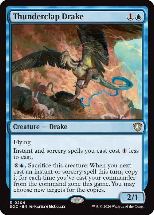 Image for Thunderclap Drake (204) [Secrets of Strixhaven] - Magic: The Gathering