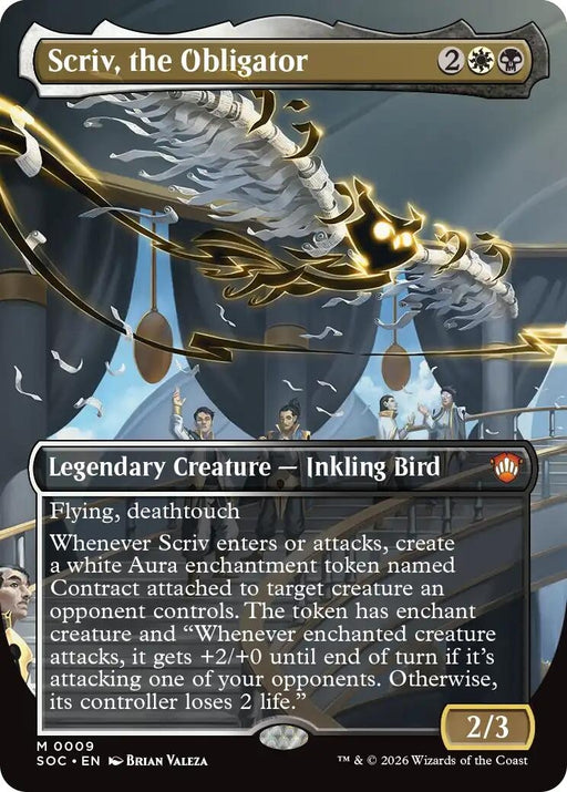 Image for Scriv, the Obligator (Borderless) (9) (Foil) [Secrets of Strixhaven] - Magic: The Gathering