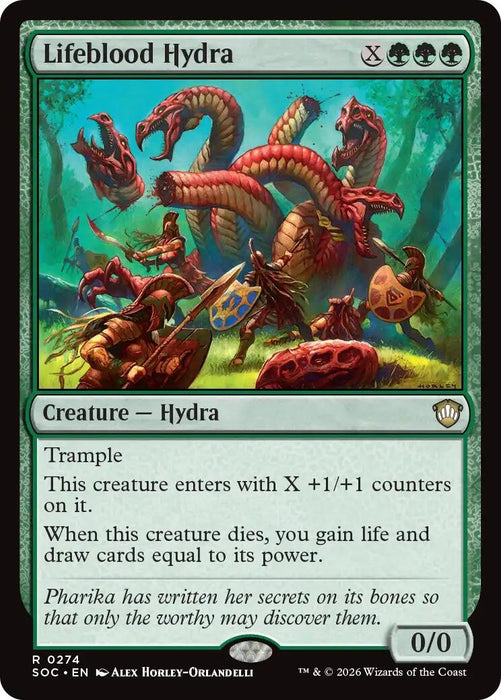 Image for Lifeblood Hydra (274) [Secrets of Strixhaven] - Magic: The Gathering