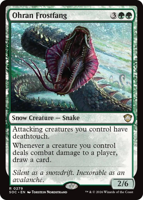 Image for Ohran Frostfang (279) [Secrets of Strixhaven] - Magic: The Gathering