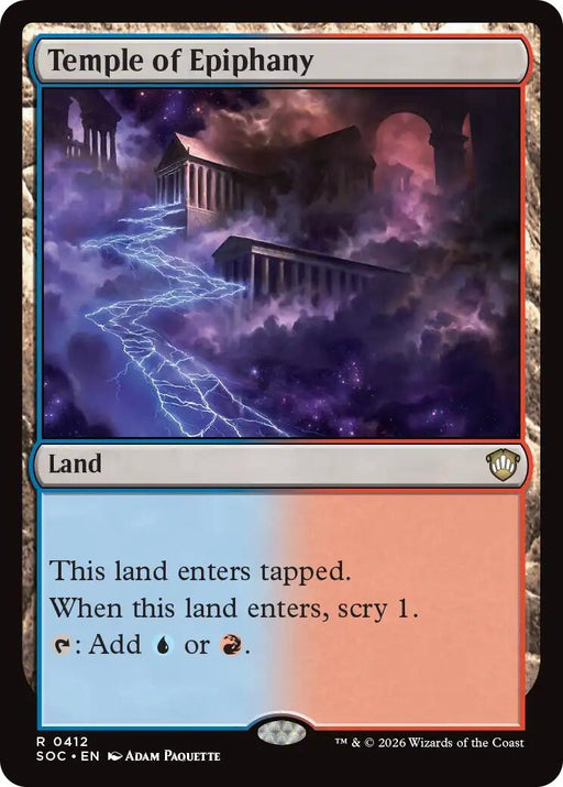 Image for Temple of Epiphany (412) [Secrets of Strixhaven] - Magic: The Gathering