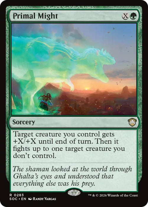 Image for Primal Might (283) [Secrets of Strixhaven] - Magic: The Gathering