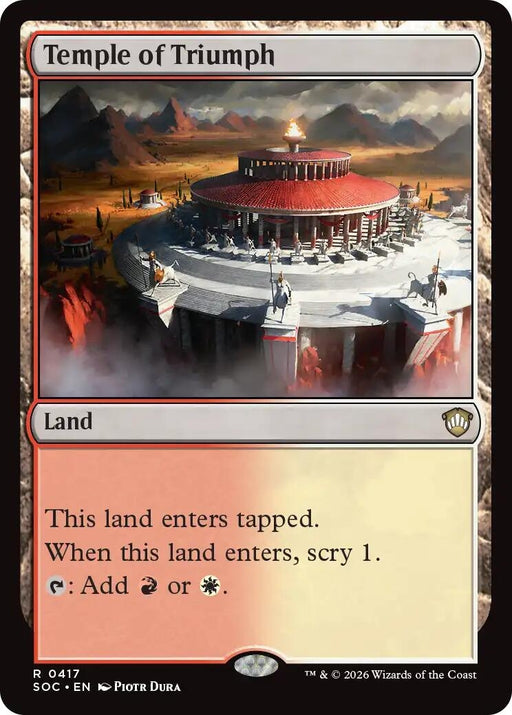 Image for Temple of Triumph (417) [Secrets of Strixhaven] - Magic: The Gathering