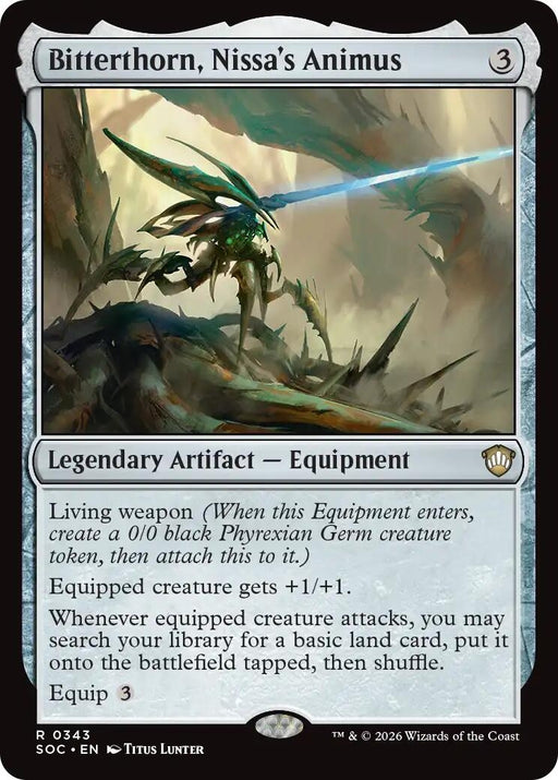 Image for Bitterthorn, Nissa's Animus (343) [Secrets of Strixhaven] - Magic: The Gathering