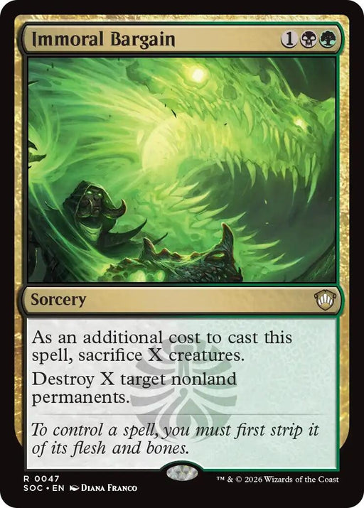 Image for Immoral Bargain (47) [Secrets of Strixhaven] - Magic: The Gathering