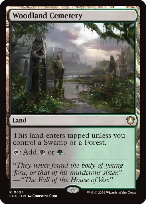 Image for Woodland Cemetery (424) [Secrets of Strixhaven] - Magic: The Gathering