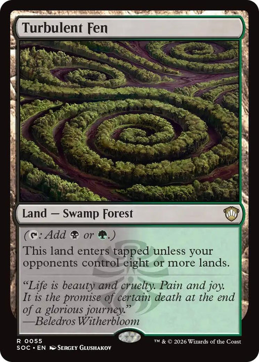 Image for Turbulent Fen (55) [Secrets of Strixhaven] - Magic: The Gathering