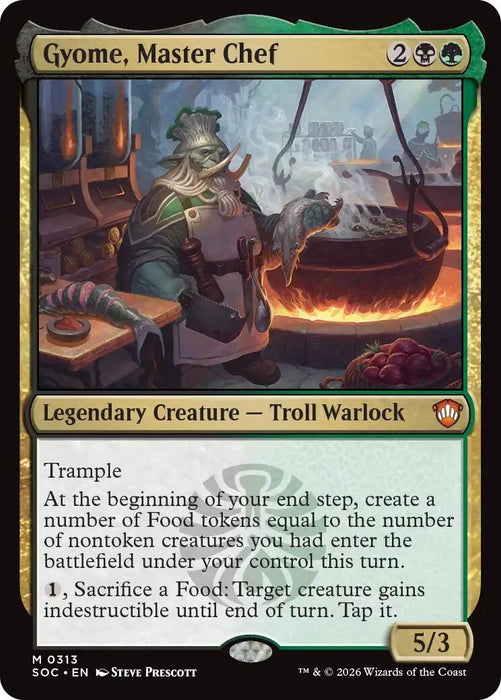 Image for Gyome, Master Chef (313) [Secrets of Strixhaven] - Magic: The Gathering