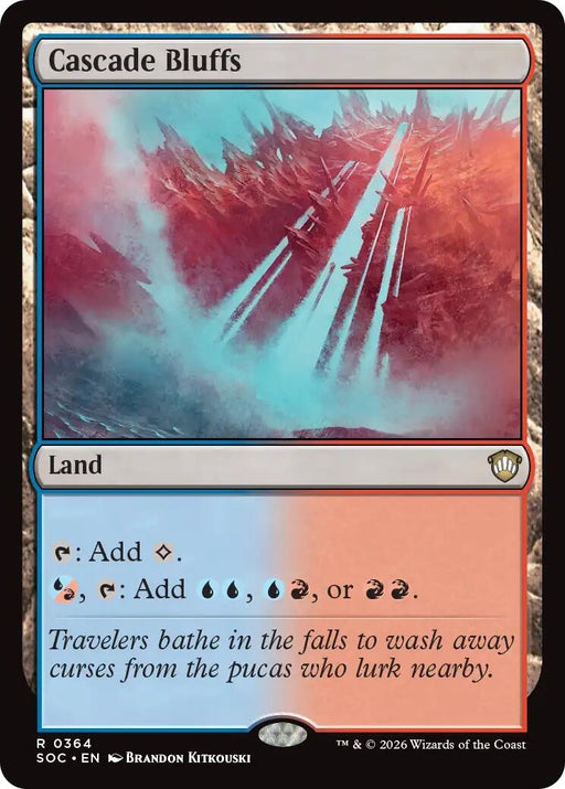 Image for Cascade Bluffs (364) [Secrets of Strixhaven] - Magic: The Gathering