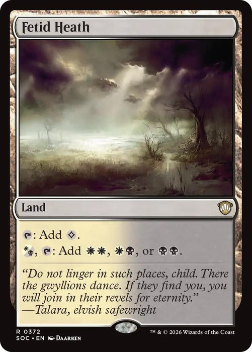 Image for Fetid Heath (372) [Secrets of Strixhaven] - Magic: The Gathering