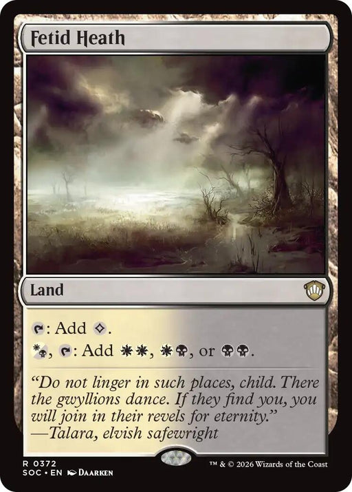 Image for Fetid Heath (372) [Secrets of Strixhaven] - Magic: The Gathering