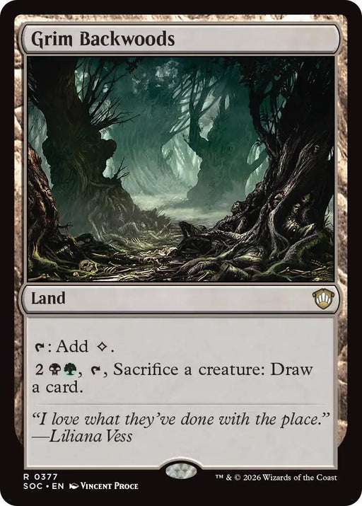 Image for Grim Backwoods (377) [Secrets of Strixhaven] - Magic: The Gathering