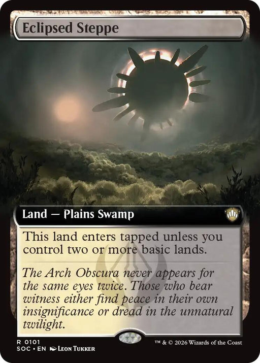 Image for Eclipsed Steppe (Extended Art) (101) [Secrets of Strixhaven] - Magic: The Gathering