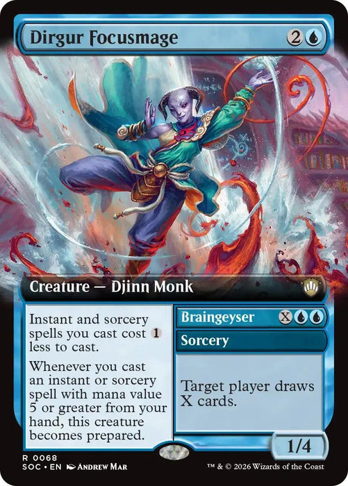 Image for Dirgur Focusmage (Extended Art) (68) [Secrets of Strixhaven] - Magic: The Gathering
