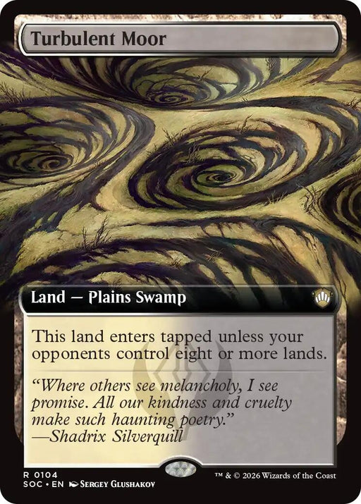 Image for Turbulent Moor (Extended Art) (104) [Secrets of Strixhaven] - Magic: The Gathering
