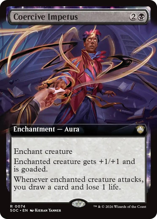 Image for Coercive Impetus (Extended Art) (74) [Secrets of Strixhaven] - Magic: The Gathering