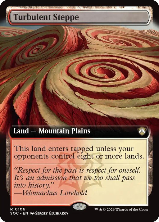 Image for Turbulent Steppe (Extended Art) (106) [Secrets of Strixhaven] - Magic: The Gathering