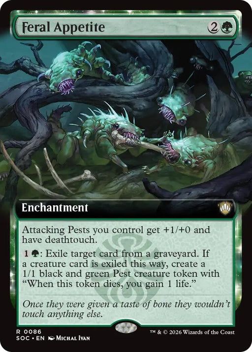 Image for Feral Appetite (Extended Art) (86) [Secrets of Strixhaven] - Magic: The Gathering