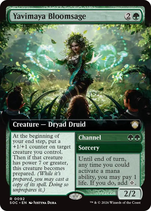 Image for Yavimaya Bloomsage (Extended Art) (92) [Secrets of Strixhaven] - Magic: The Gathering