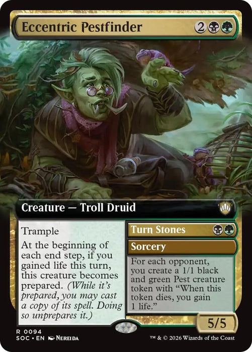 Image for Eccentric Pestfinder (Extended Art) (94) [Secrets of Strixhaven] - Magic: The Gathering