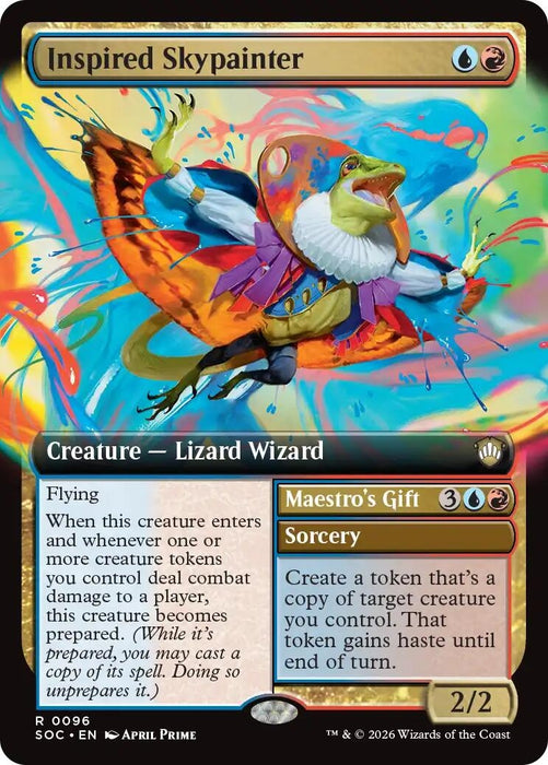 Image for Inspired Skypainter (Extended Art) (96) [Secrets of Strixhaven] - Magic: The Gathering