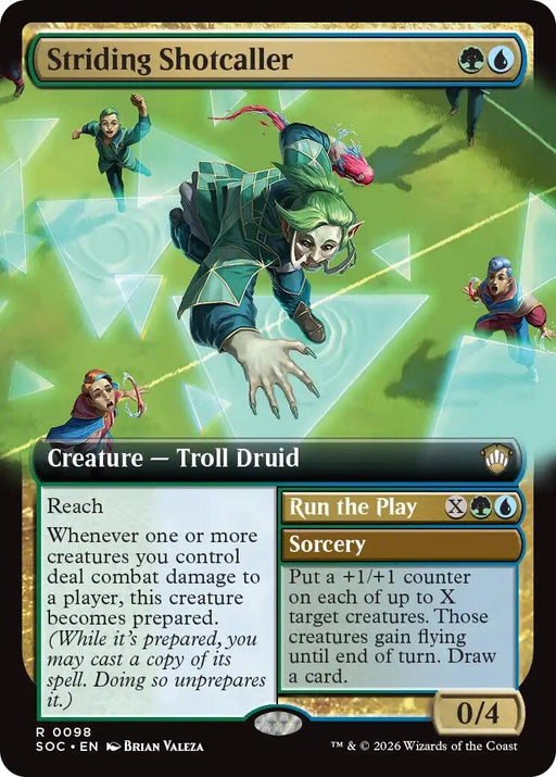 Image for Striding Shotcaller (Extended Art) (98) [Secrets of Strixhaven] - Magic: The Gathering