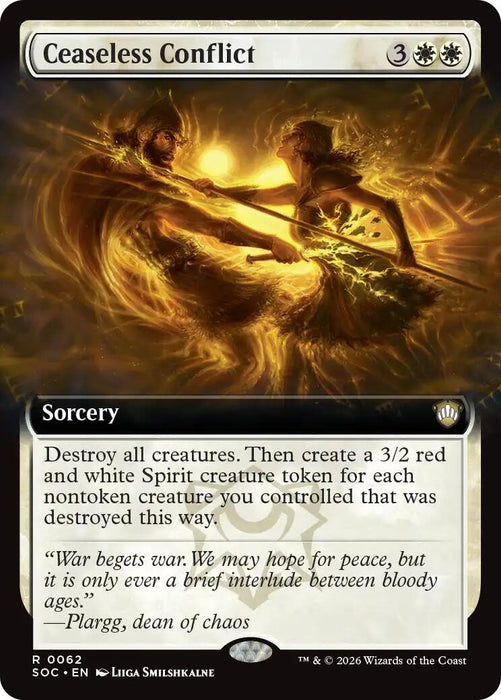 Image for Ceaseless Conflict (Extended Art) (62) [Secrets of Strixhaven] - Magic: The Gathering