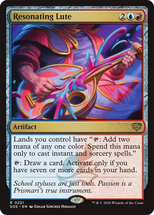 Image for Resonating Lute (221) [Secrets of Strixhaven] - Magic: The Gathering