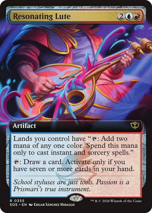 Image for Resonating Lute (Extended Art) (355) [Secrets of Strixhaven] - Magic: The Gathering