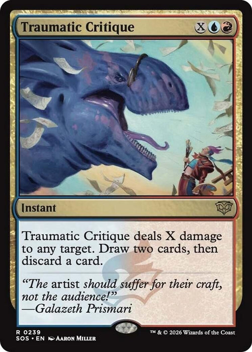 Image for Traumatic Critique (239) (Foil) [Secrets of Strixhaven] - Magic: The Gathering