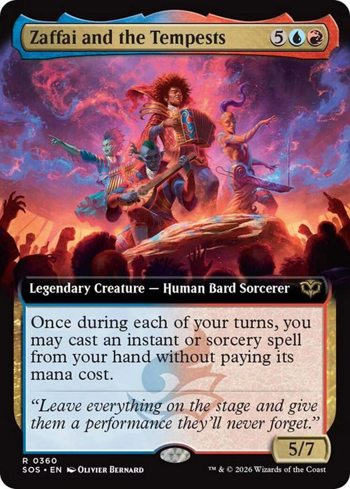 Image for Zaffai and the Tempests (Extended Art) (360) (Foil) [Secrets of Strixhaven] - Magic: The Gathering