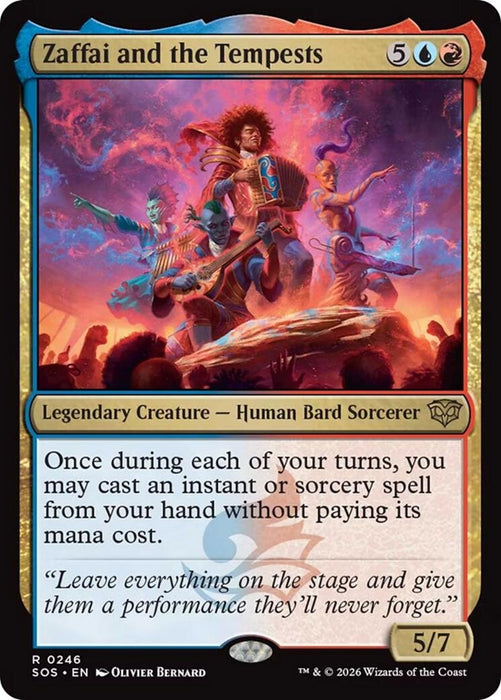 Image for Zaffai and the Tempests (246) (Foil) [Secrets of Strixhaven] - Magic: The Gathering