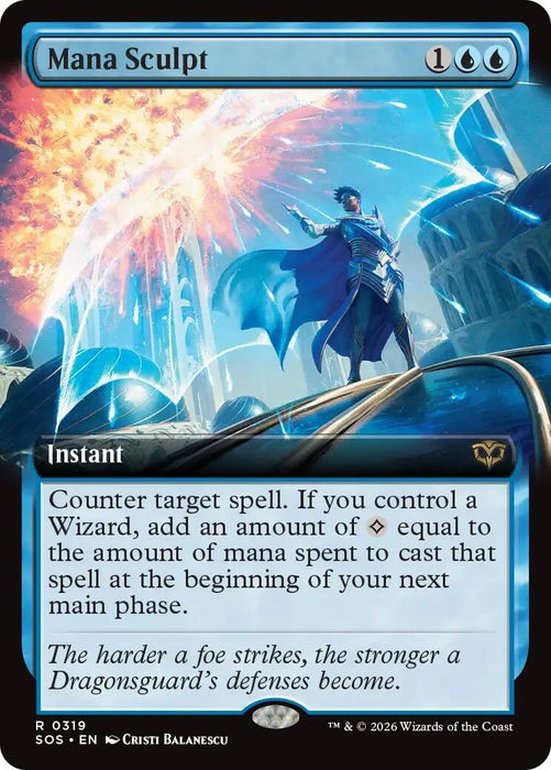 Image for Mana Sculpt (Extended Art) (319) (Foil) [Secrets of Strixhaven] - Magic: The Gathering