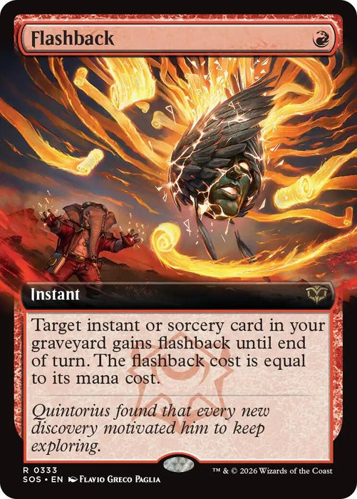 Image for Flashback (Extended Art) (333) (Foil) [Secrets of Strixhaven] - Magic: The Gathering