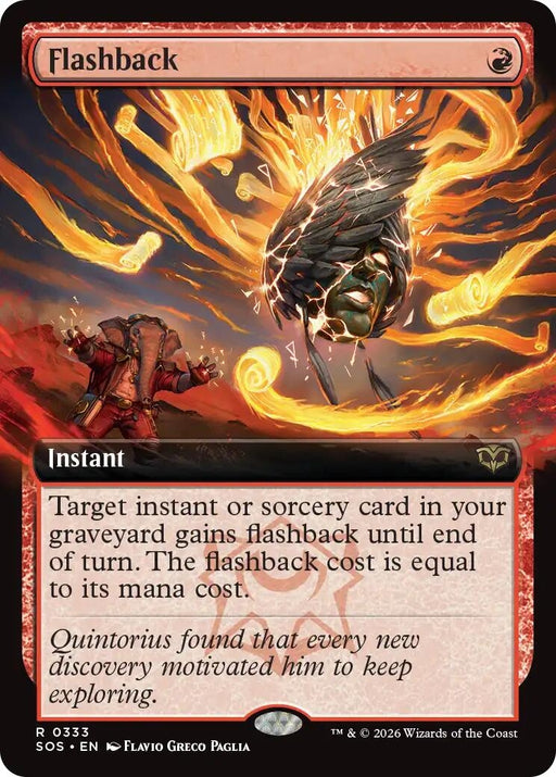 Image for Flashback (Extended Art) (333) (Foil) [Secrets of Strixhaven] - Magic: The Gathering