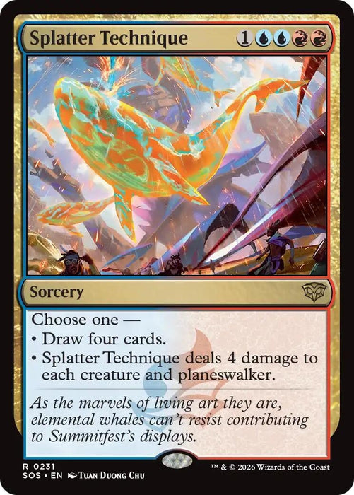 Image for Splatter Technique (231) (Foil) [Secrets of Strixhaven] - Magic: The Gathering