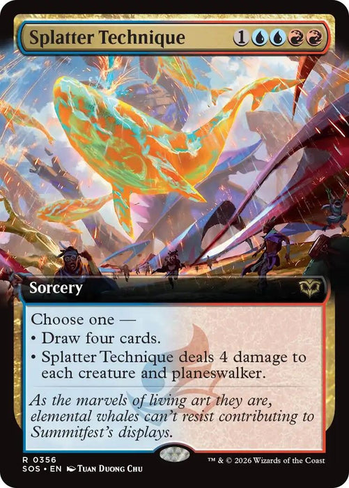 Image for Splatter Technique (Extended Art) (356) (Foil) [Secrets of Strixhaven] - Magic: The Gathering