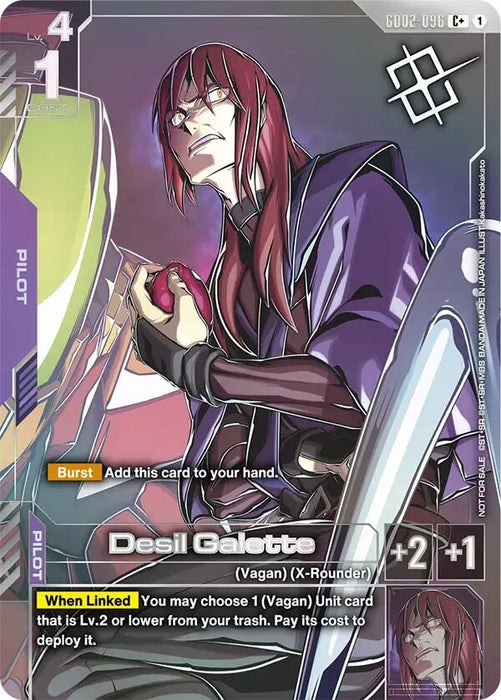 Image for Desil Galette (Store Tournament Winner Pack 04) (GD02-096) (Holofoil) [Gundam Promotional Cards] (GCG-PR) - Gundam Card Game